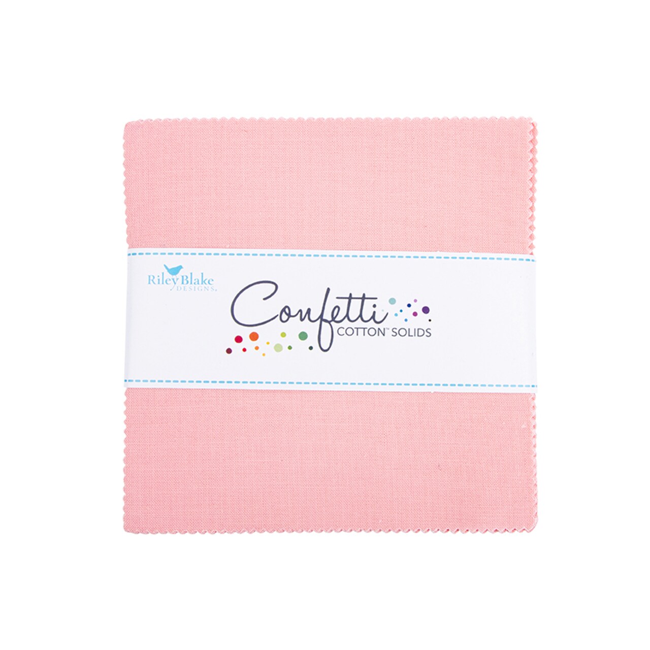 Confetti Cotton 5" Square Pack (Charm Pack / 5" Stacker) in Pretty in Pink by Riley Blake (5-120-PRETTYPINK-42)